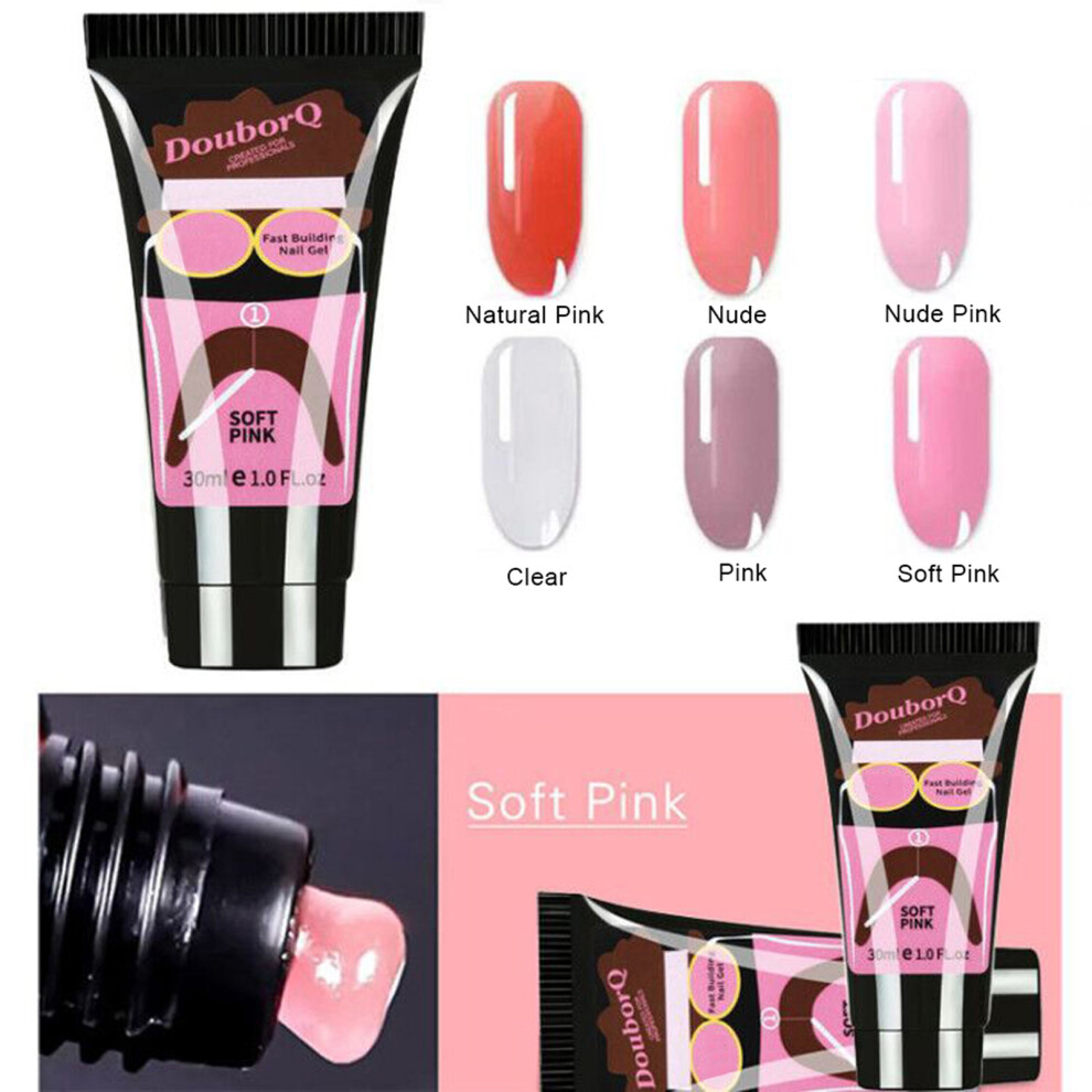 30ml UV Gel Nail Glue Quick Build Crystal Resin Nail Art
