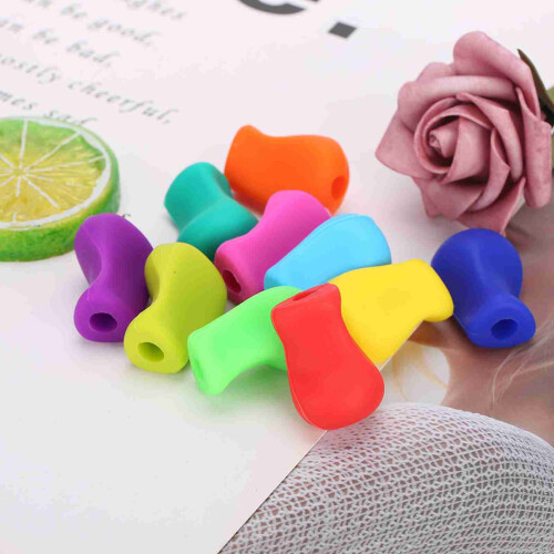 10x Silikon Bleistifthalter Ergonomisch für Kinder 2