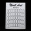 50Pcs White Nail Art False Tips Display Board Gel Color Card 3