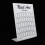 50Pcs White Nail Art False Tips Display Board Gel Color Card 4
