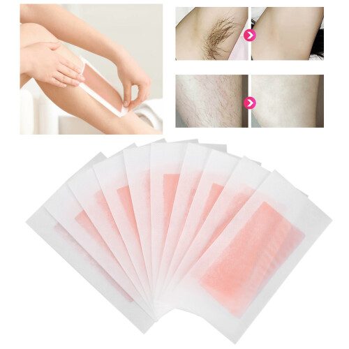 10x Haarentfernungs-Wachsstreifen, pink 2