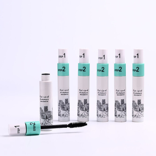 Doppelspitzen langhaltende Wimperntusche Creme 2