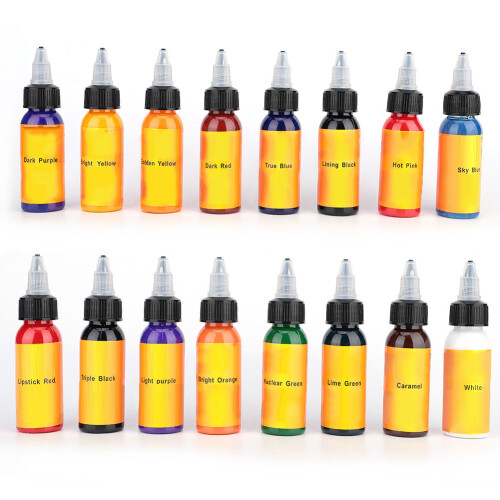 30ml 16-farbige Tattoo-Tinte, professionelle Körperkunst 1