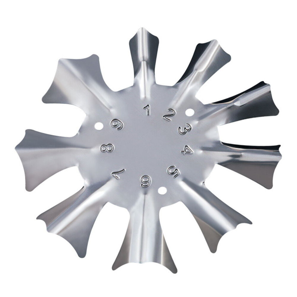 Stainless Steel Nail Art Template Stencil Manicure #C