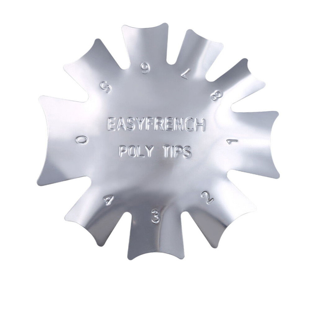 Stainless Steel Nail Art Template Stencil Manicure #B