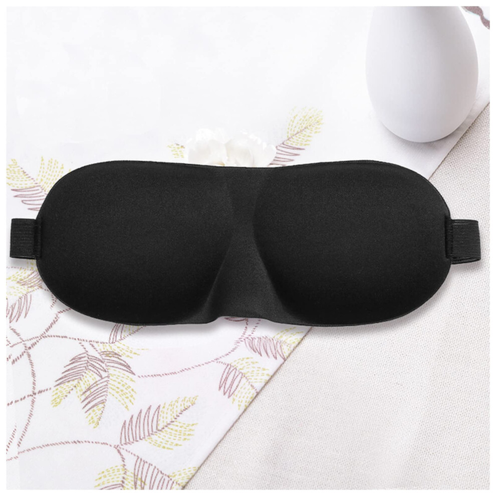 Light Eye Mask For Sleeping 3D Contoured Design Soft Padded Travel Rest Aid Noir Massager Blindfold