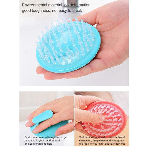 Spazzola Silicone Massaggio Cuoi Capelluto 1