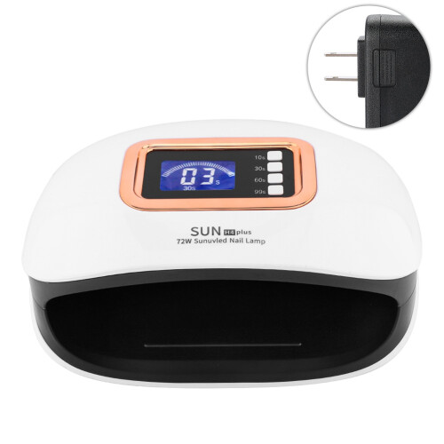 72W UV-LED-Nagellampe für Gel, Auto-Sensor & LCD