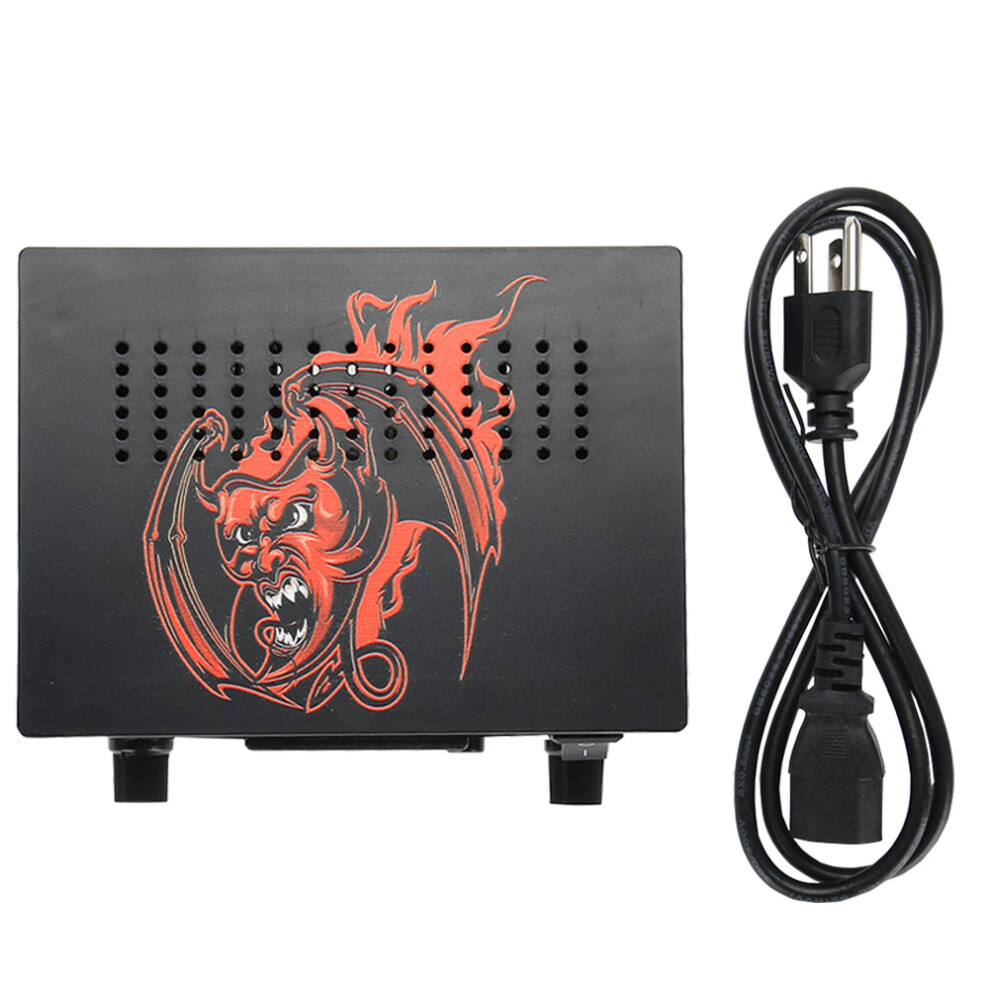Digital Dual Tattoo Machine Power Supply LCD Foot Pedal