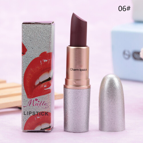 Feuchtigkeitsspendender wasserfester Lippenstift Langhaltend 06# 2