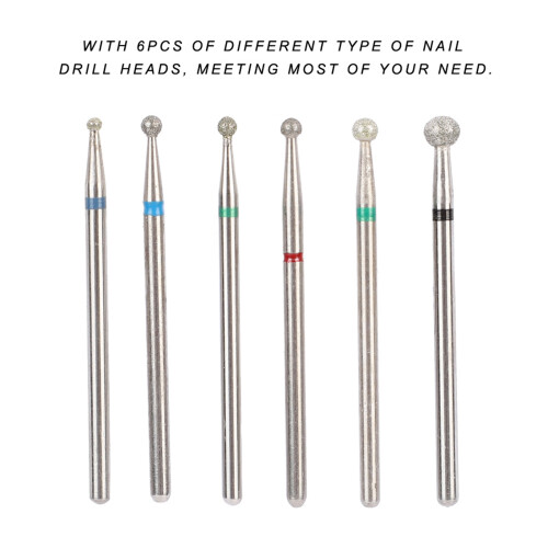 6x Edelstahl-Nagelfeilen-Set JG#3 2
