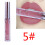 Wasserdichte matte Lippenstiftfarbe 5# nicht klebend 2