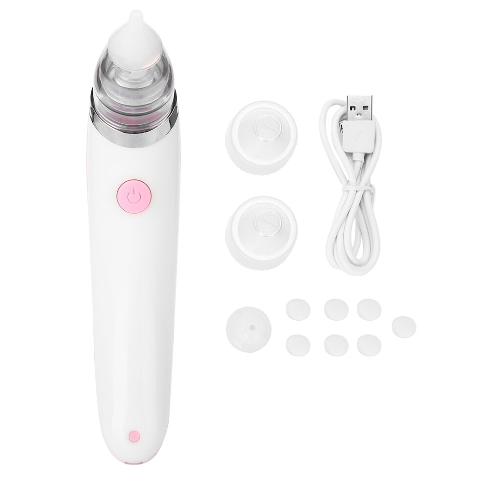 Electric Baby Nasal Aspirator Nose Cleaner Acne Blackhead Sucker Pink