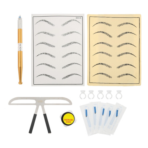 Manuelles Microblading-Set mit Nadeln & Tasse 3# 2