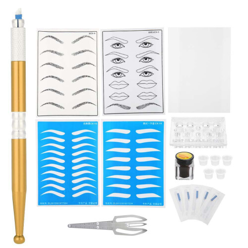 Microblading-Eyebrow-Tattoo-Kit 4# Praxis-Haut-Set 1