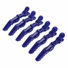 6st Krokodillenclip Anti-slip Blauw