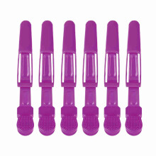 6Pcs Anti-slip Crocodile Hair Clips Purple