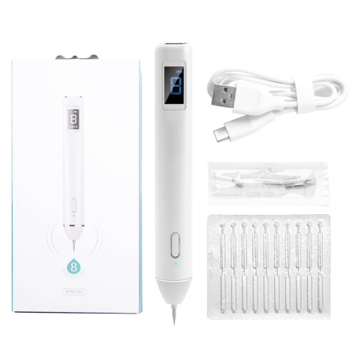 Rechargeable Moles Removal Pen with LCD 8-Level Adjustable