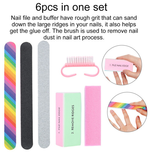 6-teiliges Nagelfeilen-Set für Maniküre 1