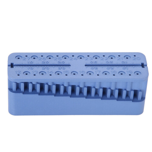 Dental Endo Block Files Measuring Tool (Dark Blue)