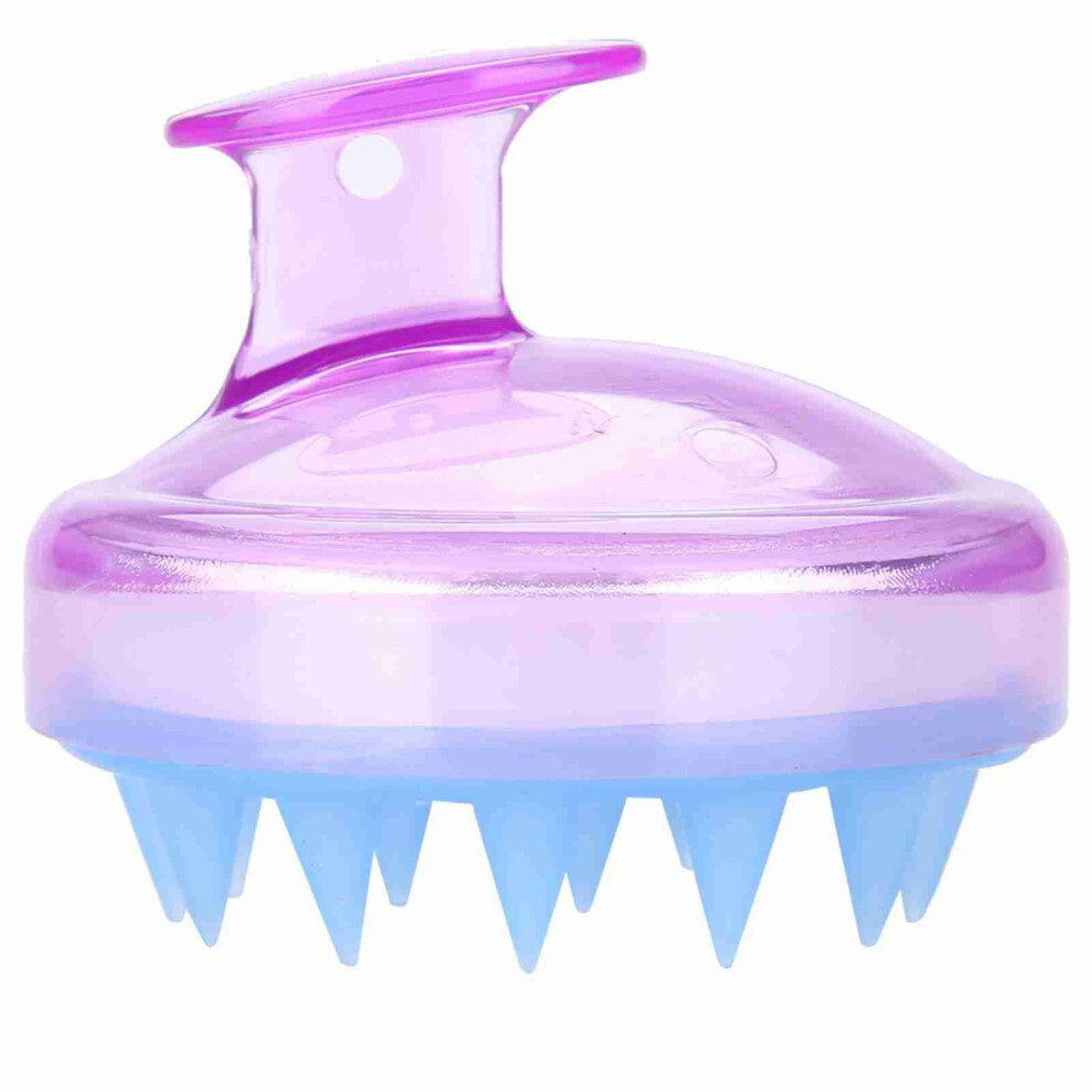 Silicone Shampoo Scalp Massage Brush Purple