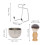 Männer-Rasier-Set mit Pinsel, Seifenschale, Ständer 1