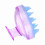 Siliconen shampoo borstel paars 4