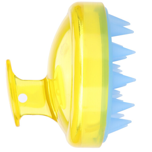Spazzola Massaggio Scalpo in Silicone Gialla 1