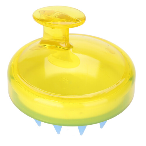 Spazzola Massaggio Scalpo in Silicone Gialla 2