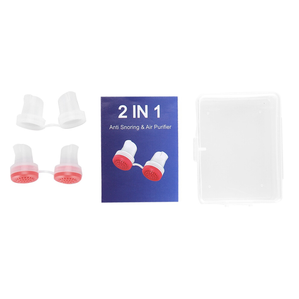 Upgraded Anti-Snore Nose Purifier with Air Filter - Red