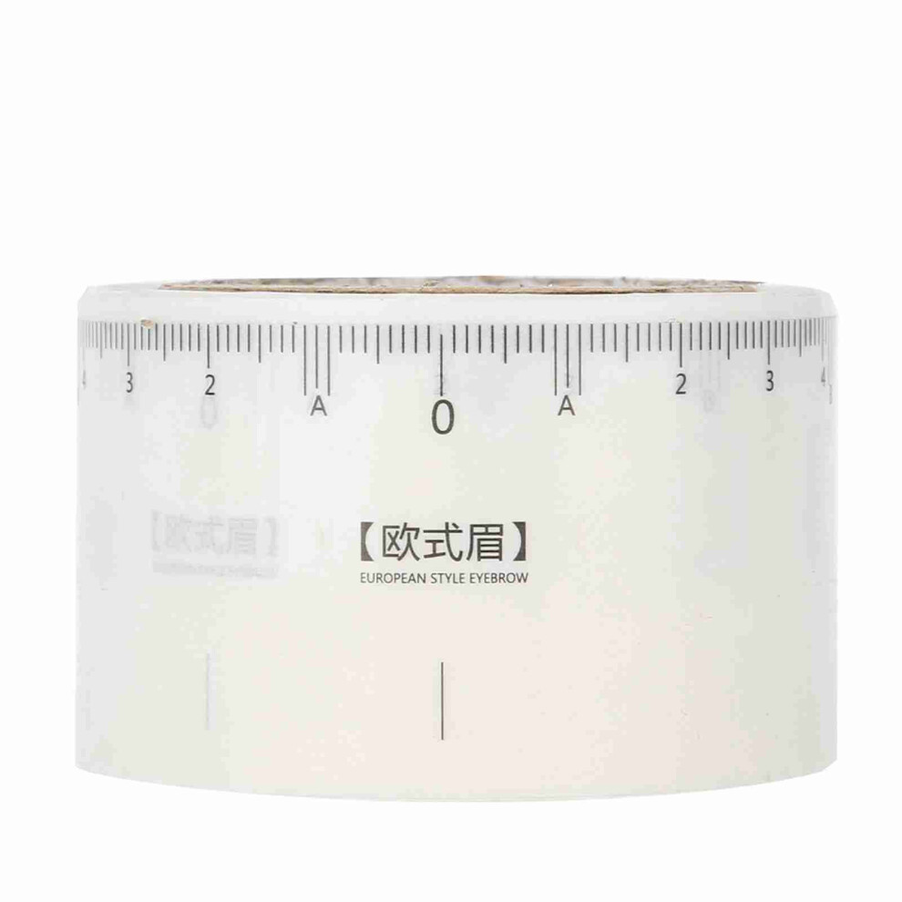 50Pcs Disposable Eyebrow Tattoo Ruler Sticker Microblading Tool