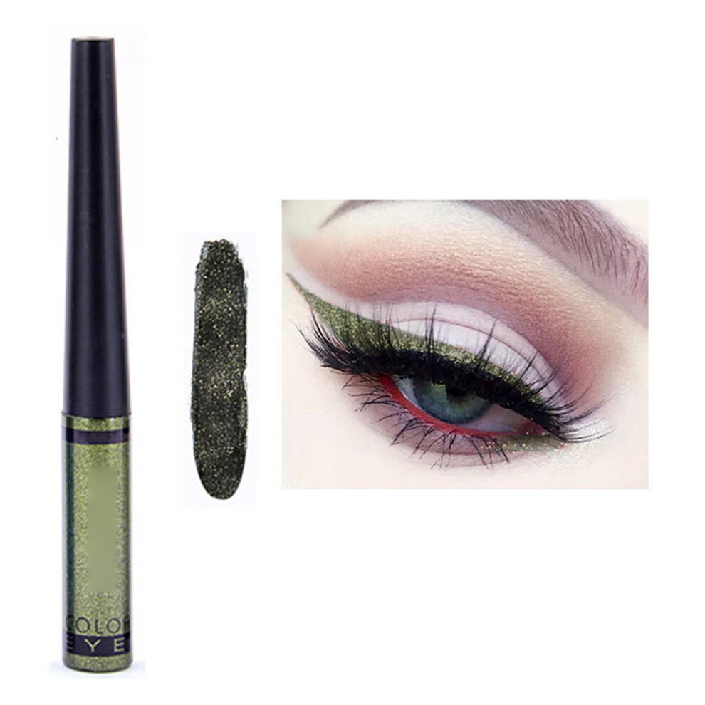 Green Waterproof Liquid Eyeliner Pencil #04 Deep