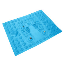 Magnetit-Fußmassage-Matte Akupressur Reflexologie Blau