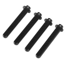 Aluminum Post Mounts for 1/10 RC Cars - Black 44mm Replacement Mount