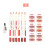 6x wasserfeste Lippenstift-Langzeit-Matte 2