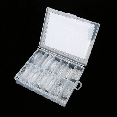 120x Transparente Fingernagel-Verlängerung Box 3# 2