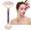 Natürlicher Jade-Roller-Gesichts-Massagegerät Rose Amethyst 2
