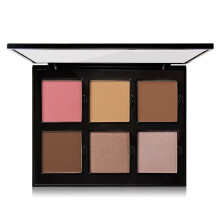 6-farbige matte Lidschatten-Palette Concealer Makeup