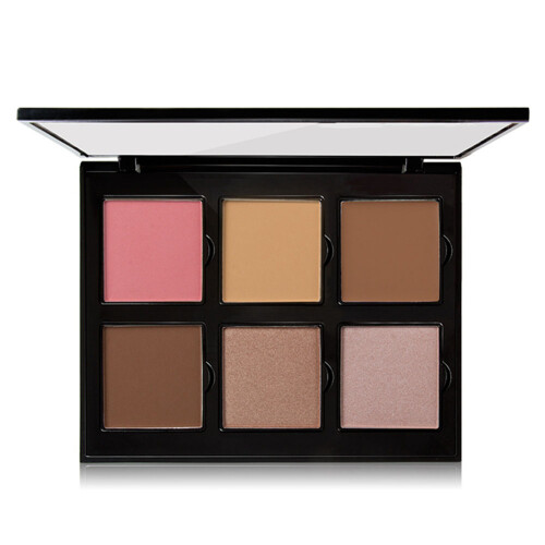 6-farbige matte Lidschatten-Palette Concealer Makeup