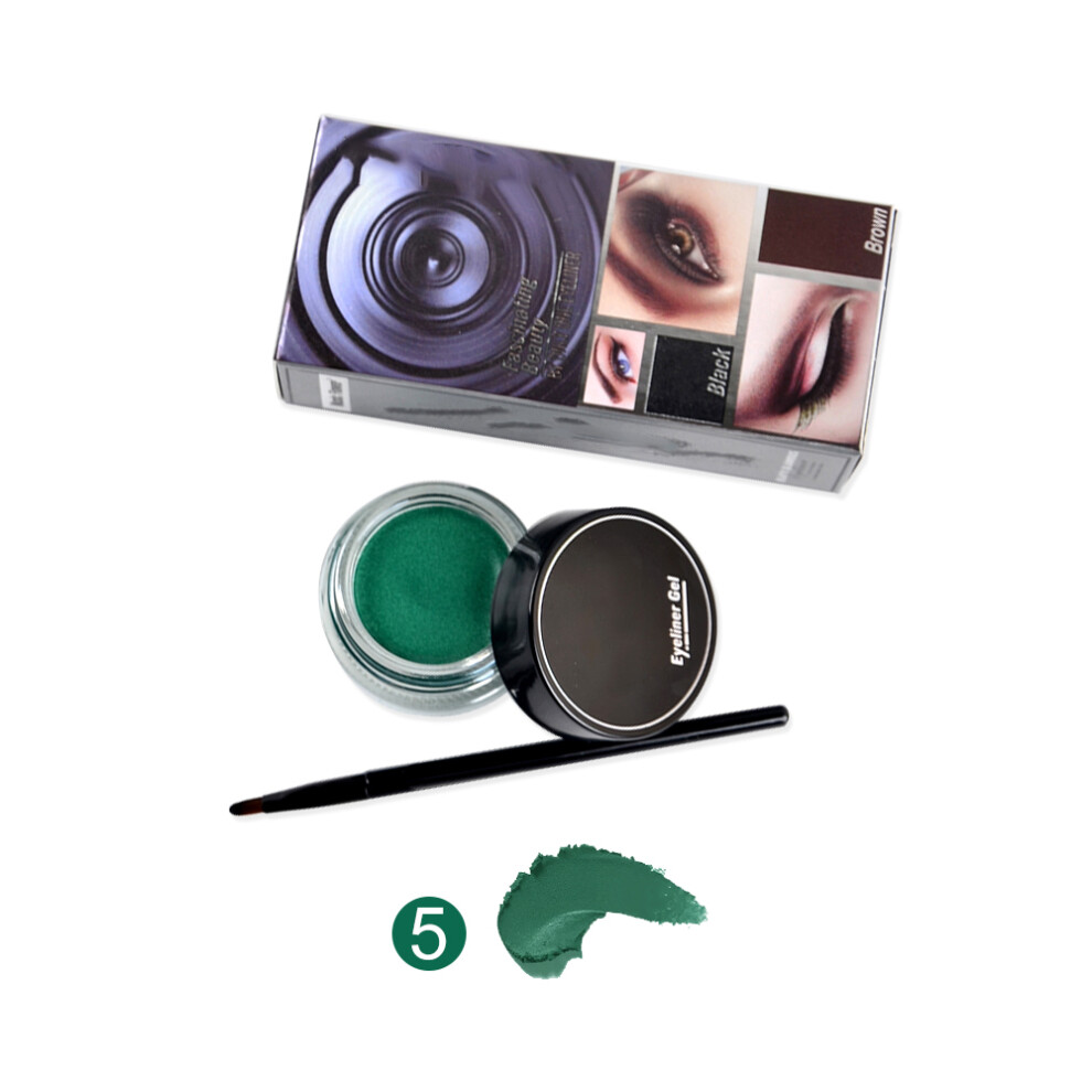 Green,Cream Long Lasting Waterproof Eyeliner Non-Dizzy Dye Cream Green