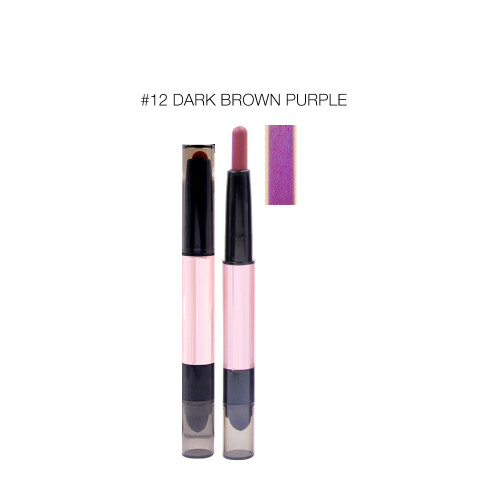 Doppelspitzen-Matte Lipgloss wasserfest 12#