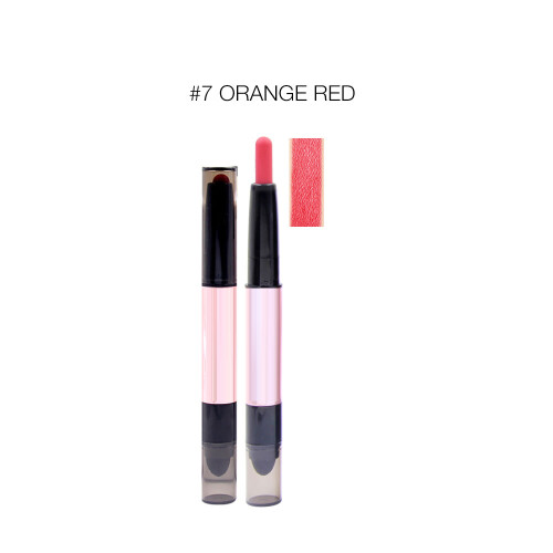 Doppelspitzen-Matte-Lipgloss, wasserfest, langhaltend #7