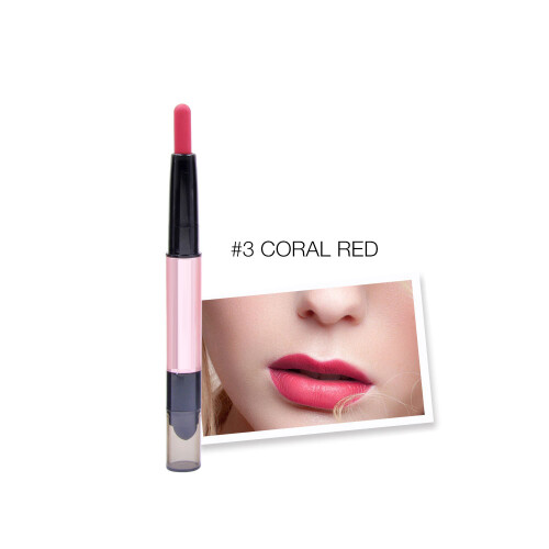 Doppelspitzen-Matte-Lipgloss, wasserfest, langhaltend #3 1