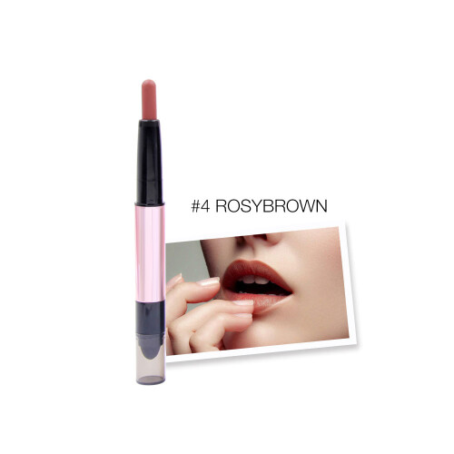 Doppelspitzen-Matte Lipgloss wasserfest 4# 1