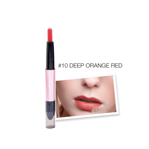 Doppelspitzen-Matte-Lipgloss, wasserfest, langhaltend #10 2