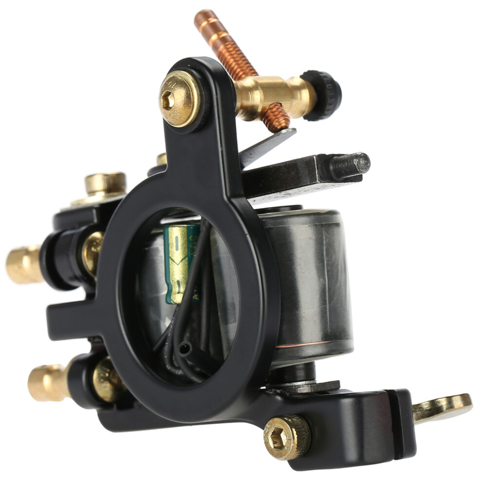 10 Warp Coils Tattoo Machine Handmade Shader Liner Black B
