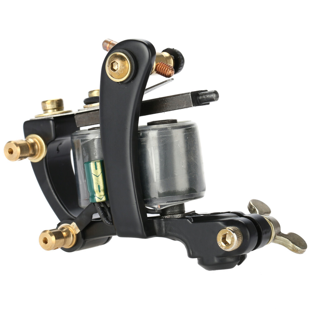 10 Warp Coils Tattoo Machine Handmade Shader Liner Black A