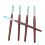 Set 5 Pennelli in Silicone per Modellare e Scolpire Denti 2