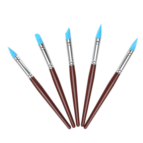 Set 5 Pennelli in Silicone per Modellare e Scolpire Denti 2