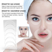 Reusable Silicone Anti-Wrinkle Facial Pad Set for Nasolabial Folds